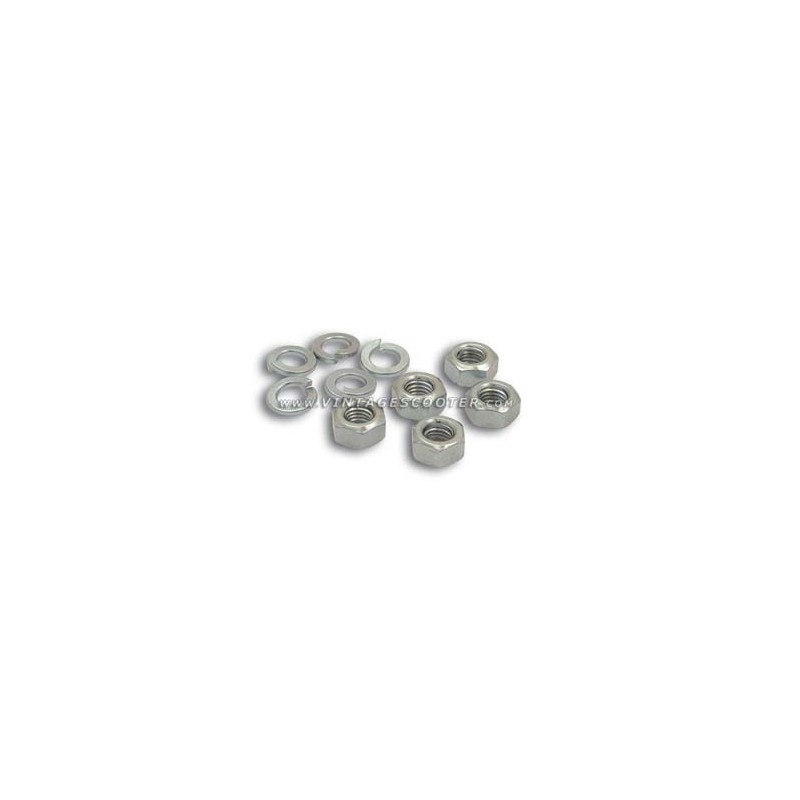 Kit écrous + rondelles grovers M8 clef 14mm 150 GS VS5 / 160 GS / 180 SS